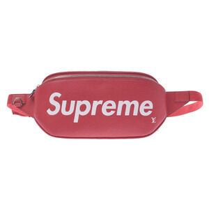 Louis Vuitton Epi Bum Bag Supreme Collaboration Red White Body